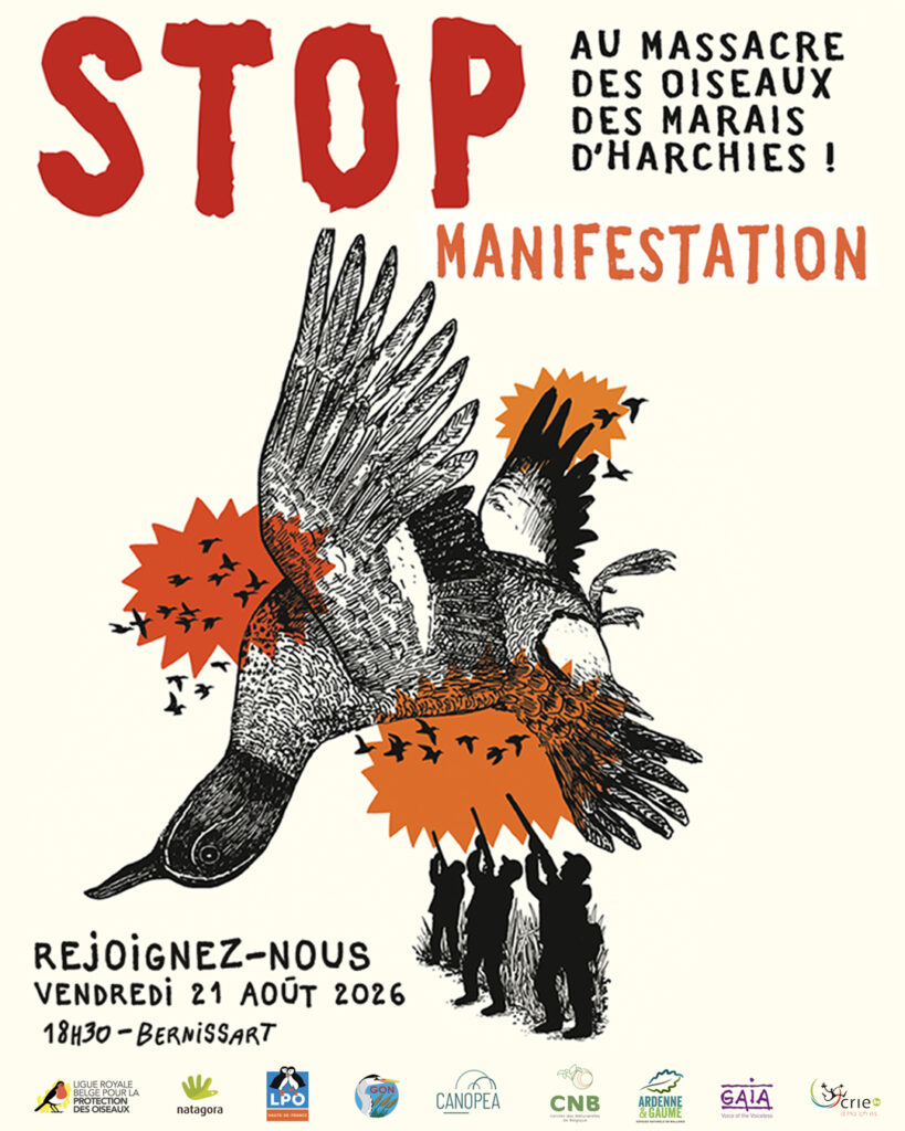 23/08/2026 - News - Appel à manifester aux Marais d'Harchies